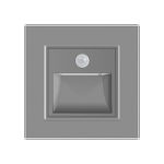 Lampa de veghe LED Livolo cu rama din sticla, Senzor miscare incorporat
