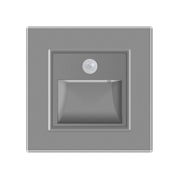 Lampa de veghe LED Livolo cu rama din sticla, Senzor miscare incorporat