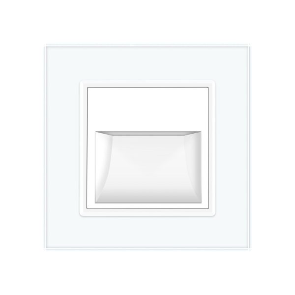 Lampa de veghe LED Livolo cu rama din sticla