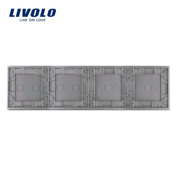 Panou intrerupator simplu+simplu+dublu+dublu cu touch LIVOLO din sticla