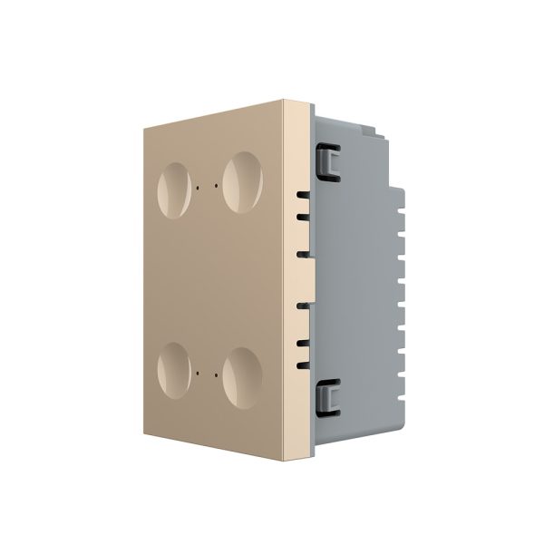 Modul intrerupator cvadruplu cap scara / cap cruce cu touch Livolo standard Italian, Serie noua