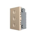 Modul intrerupator triplu cap scara / cap cruce wireless cu touch Livolo standard Italian, Serie noua