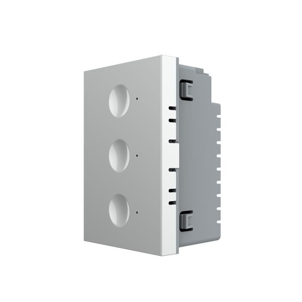 Modul intrerupator triplu cap scara / cap cruce wireless cu touch Livolo standard Italian, Serie noua