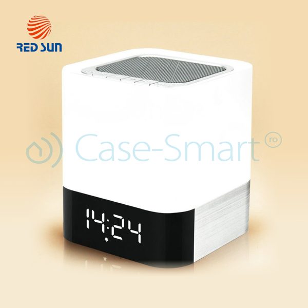 Boxa portabila si lampa Red Sun DY-28 cu touch, ceas alarma si Bluetooth