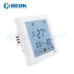 Termostat cu fir pentru aer conditionat BeOk TDS23WiFi-AC, Aplicatia mobila Smart Life, Compatibil cu sisteme HVAC