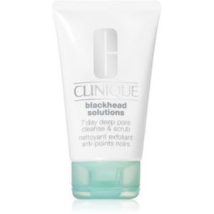 Clinique Blackhead Solutions 7 Day Deep Pore Cleanse & Scrub demachiant cu efect de peenling impotriva punctelor negre