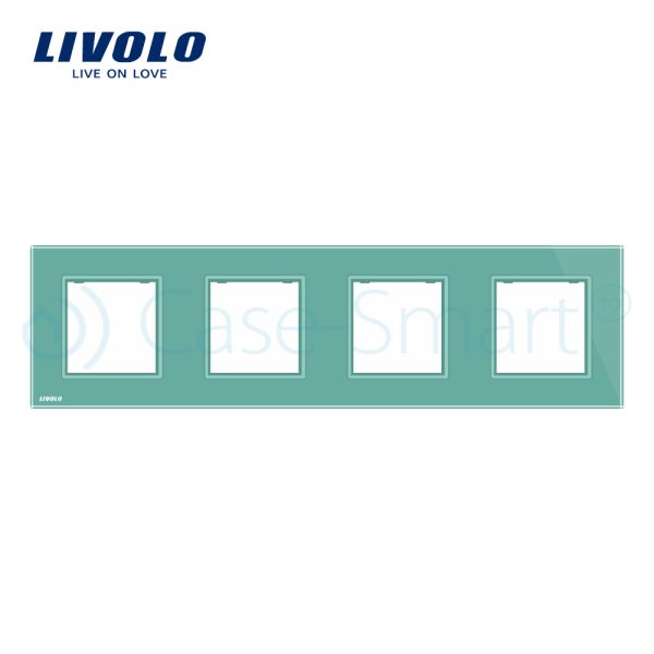 Rama priza cvadrupla Livolo din sticla