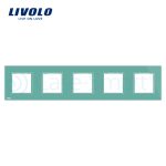 Rama cvintuplu din sticla Livolo