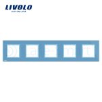 Rama cvintuplu din sticla Livolo