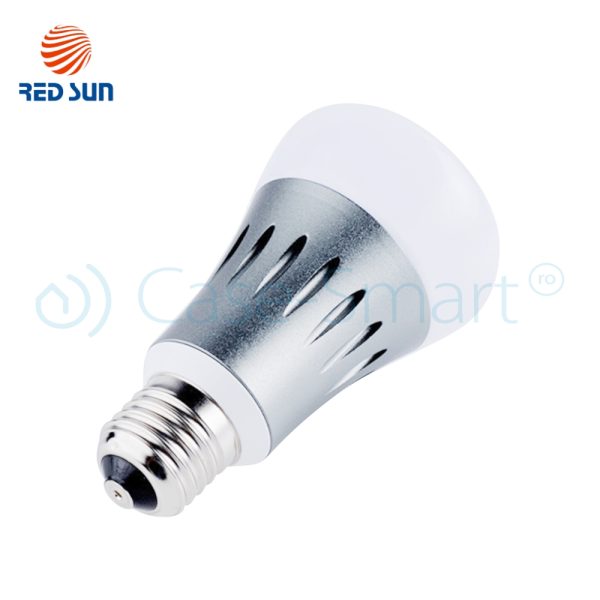 Bec inteligent LED RGB wifi rotund Red Sun, control de pe aplicatie mobila – RS-SLD02-E27