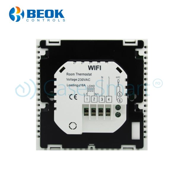 Termostat Wi-Fi pentru incalzirea electrica in pardoseala BeOk TDS21WiFi-Ep