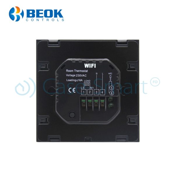Termostat Wi-Fi pentru incalzirea electrica in pardoseala BeOK TGT70WIFI-EP