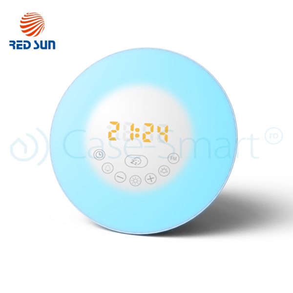 Lampa inteligenta cu alarma si radio FM RedSun – 6638D