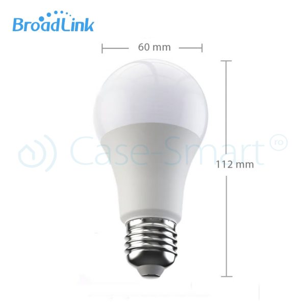 Pachet 4 becuri inteligente Wi-Fi BroadLink FastCon dimabil, E27, 6.5W, Compatibil Amazon Alexa, Google Home, Control de pe telefonul mobil – Resigilat