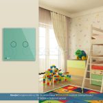 Panou intrerupator dublu cu touch Livolo din sticla