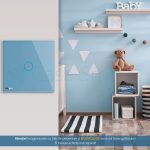 Panou intrerupator simplu cu touch Livolo din sticla