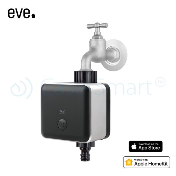 Sistem smart pentru automatizarea irigatiei Eve-aqua, compatibil cu Apple Home Kit