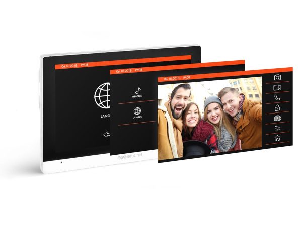 Videointerfon cu fir SCS Sentinel VisioKit 7, 5 Ecusoane RFID, Monitorizare si acces din interior / exterior