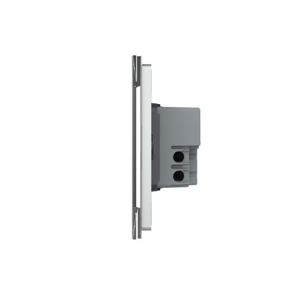 Intrerupator triplu cu touch Livolo din sticla, standard Italian, protocol ZigBee – Serie noua