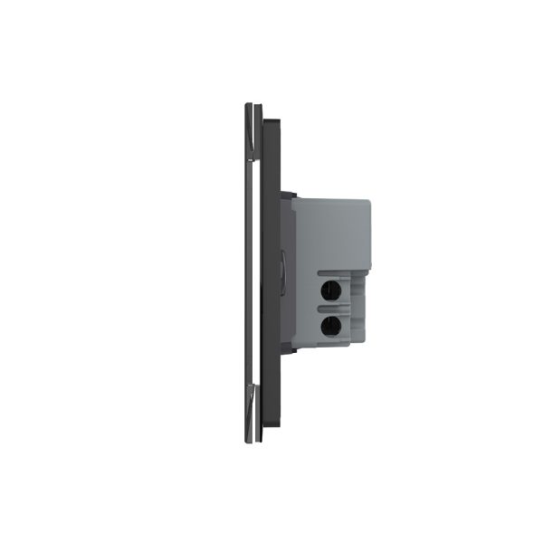 Intrerupator triplu cu touch Livolo din sticla, standard Italian, protocol ZigBee – Serie noua