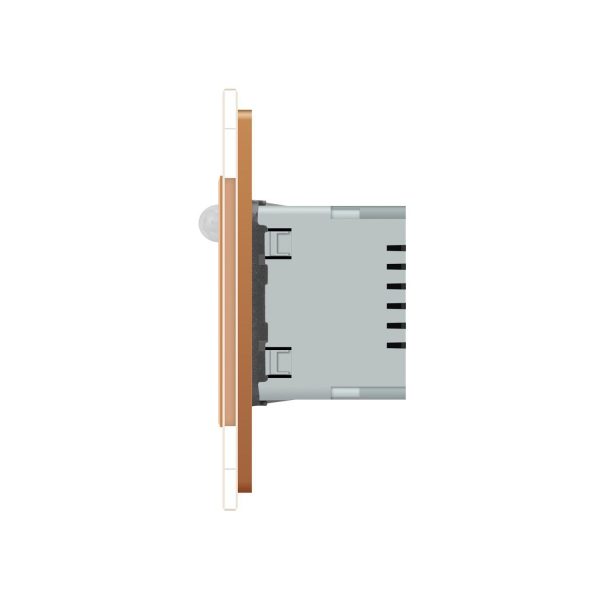 Lampa de veghe LED Livolo cu rama din sticla, Senzor miscare incorporat