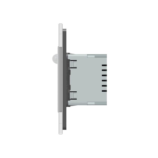 Lampa de veghe LED Livolo cu rama din sticla, Senzor miscare incorporat