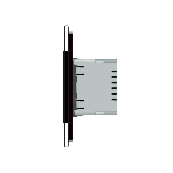 Lampa de veghe LED Livolo cu rama din sticla
