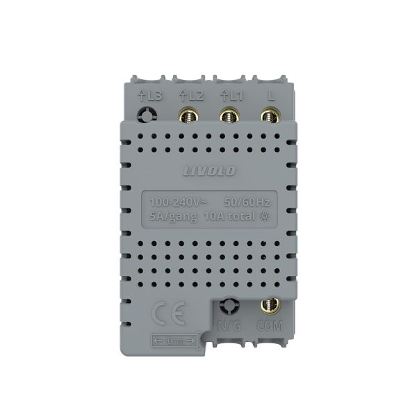 Modul intrerupator dublu cap scara / cruce cu touch Livolo, protocol ZigBee, standard Italian