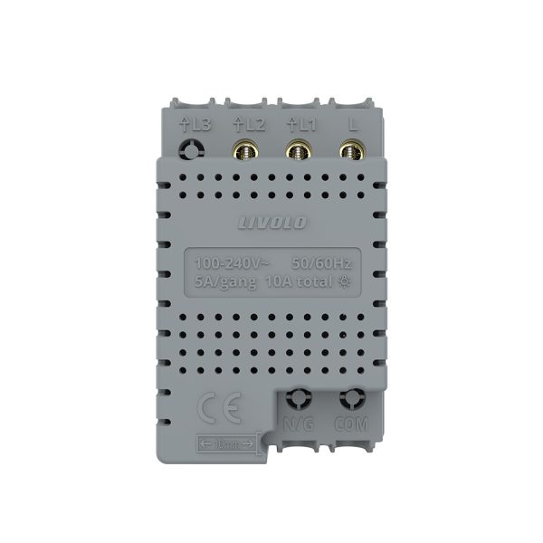 Modul intrerupator dublu cu touch Livolo standard Italian