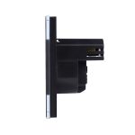 Priza Simpla + USB-A + USB-C LUXION cu Rama din Sticla