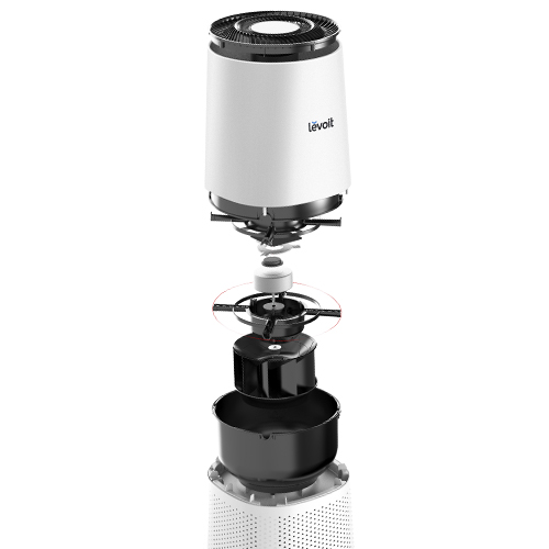 Purificator de aer Levoit LV-H134, Alb, Filtru True HEPA, Filtrare 99.97%, 66 m², Touch screen, Afisaj LED