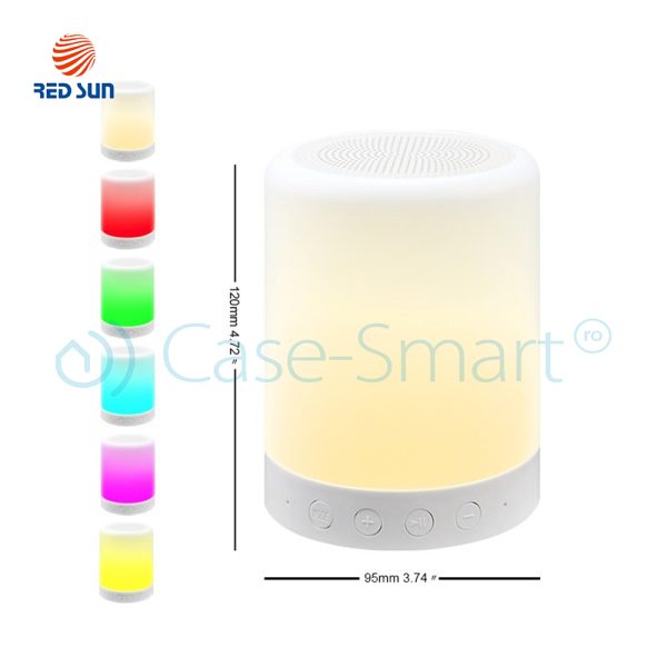 Boxa si lampa inteligenta portabila cu bluetooth Red Sun RS-WBSL-LV2016-RGB