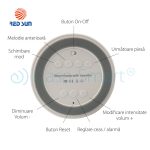 Boxa Red Sun M6 cu ceas, alarma si Bluetooth
