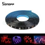 Banda inteligenta Wireless Light Strip LED RGB Sonoff L1, Lungime 5 m, Telecomanda inclusa, Control vocal, Control de pe telefonul mobil
