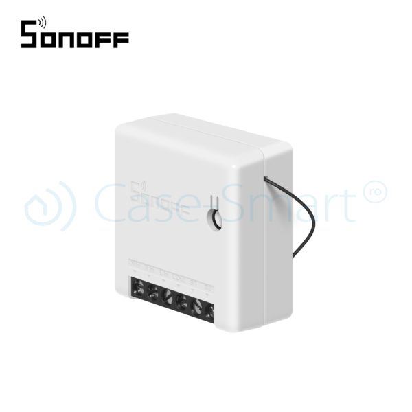 Releu Mini automatizare dispozitive electrocasnice Sonoff Mini, Setare interval de functionare, Control vocal, Control de pe telefonul mobil