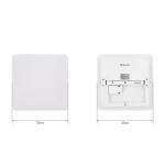 Plafoniera inteligenta LED RGB Tellur, Control vocal, 24W, Wi-Fi, 33 cm, Forma patrata