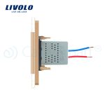 Priza USB Livolo cu rama din sticla