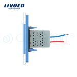 Priza USB Livolo cu rama din sticla