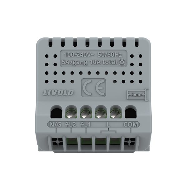 Modul intrerupator dublu wireless cu touch LIVOLO