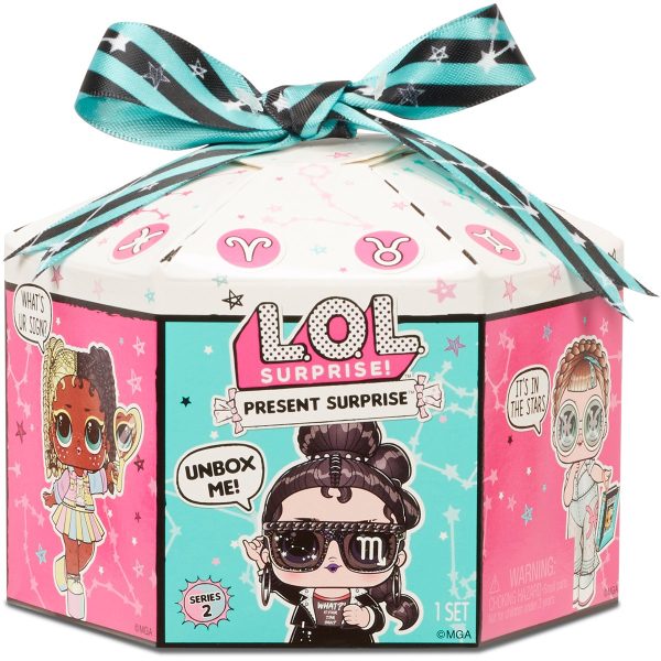 Papusa LOL Surprise, Present Surprise S2, Glitter Shimmer Star, 8 Surprize