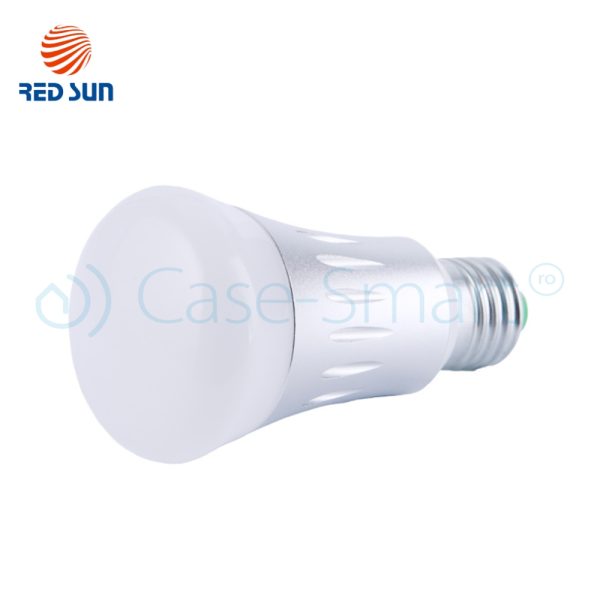 Bec inteligent LED RGB wifi rotund Red Sun, control de pe aplicatie mobila – RS-SLD02-E27