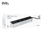 Prelungitor cu protectie la supratensiune Eve Energy Strip, 3 prize, cablu 1.9m, Wireless, Monitorizare consum de energie, Control de pe telefonul mobil