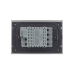 Intrerupator cvadruplu cap scara / cap cruce wireless cu touch Livolo cu rama din sticla, standard Italian – Serie noua