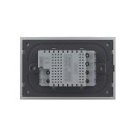 Intrerupator simplu cap scara / cap cruce cu touch Livolo cu rama din sticla, standard Italian – Serie noua