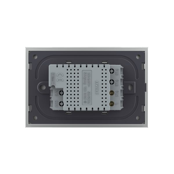Intrerupator simplu cu touch Livolo cu rama din sticla, standard Italian – Serie noua