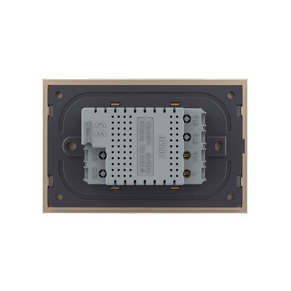 Intrerupator simplu cu touch Livolo cu rama din sticla, protocol ZigBee, standard Italian – Serie noua