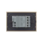 Intrerupator triplu wireless cu touch Livolo cu rama din sticla, standard Italian – Serie noua