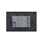 Intrerupator triplu wireless cu touch Livolo cu rama din sticla, standard Italian – Serie noua