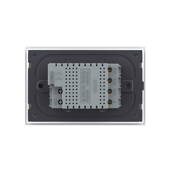 Intrerupator triplu cu touch Livolo din sticla, standard Italian, protocol ZigBee – Serie noua
