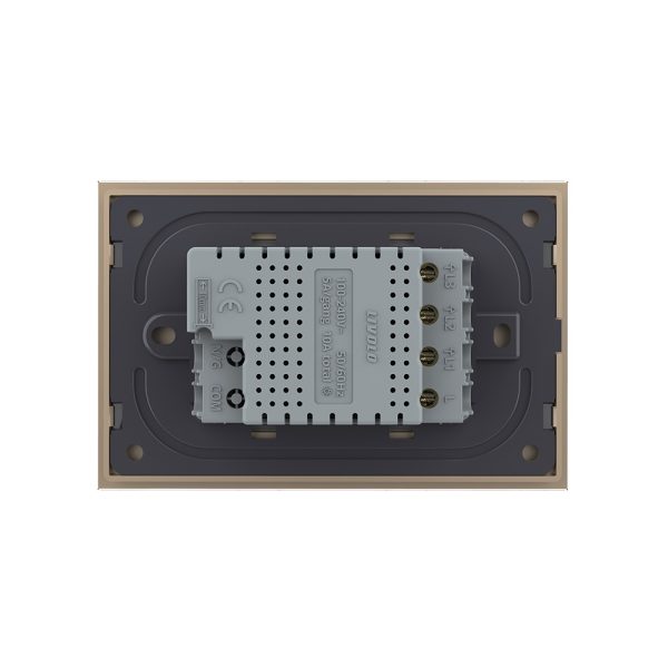 Intrerupator triplu cu touch Livolo din sticla, standard Italian, protocol ZigBee – Serie noua